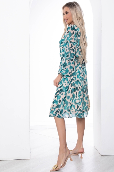 Платье "Млечный путь" (зеленое) П8849