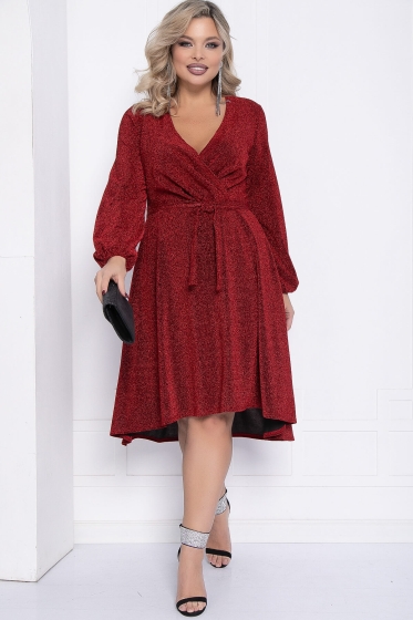 Платье праздничное Загадай желание (красное) П14468-49М