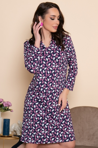 Платье "Таллия" (принт лилас) П3301