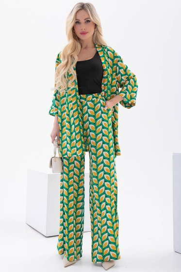 Костюм "Зарина" (абстракция/грин) К6005