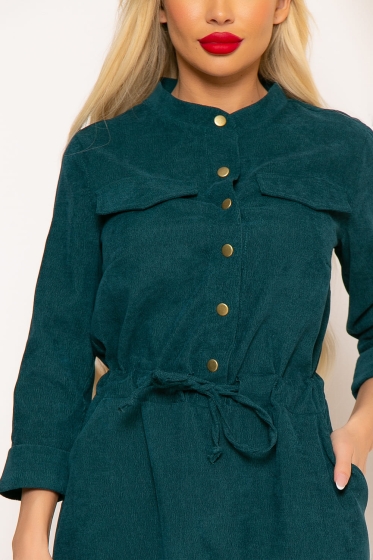 Платье "Сафари" (изумруд) П3972