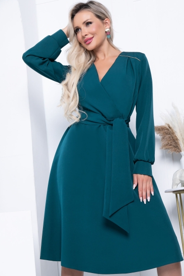 Платье "Леора" (изумруд) П7184