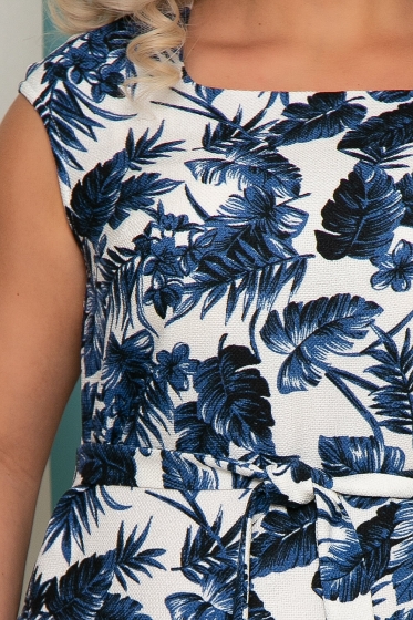 Платье-футляр "Паулина" (флора) П3446