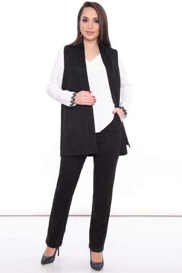 Костюм брючный "Перевоплощение" (блэк) К3212