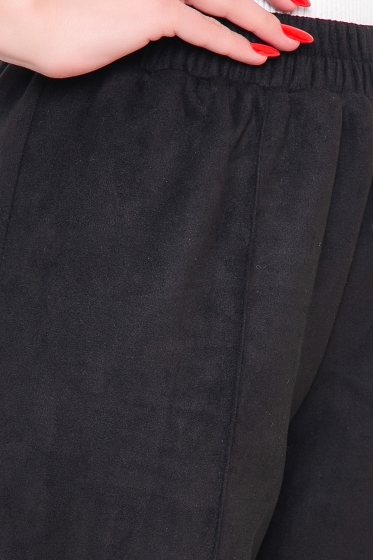 Джоггеры из замши (блэк) Б3048