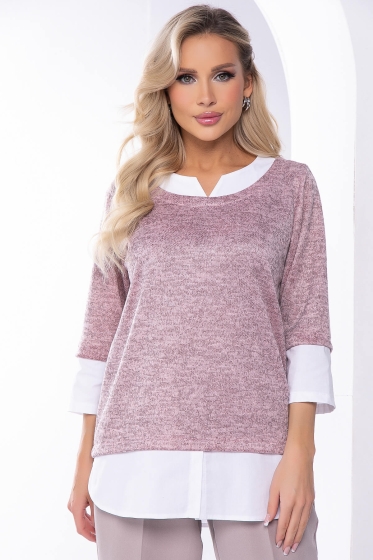 Джемпер "Нежный акцент" (розовая мечта) Б8154