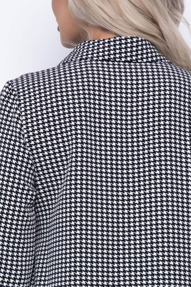 Платье "Дарья" (гусиная лапка/блэк) П7098