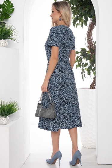 Платье Кокетливая (синее) П10375