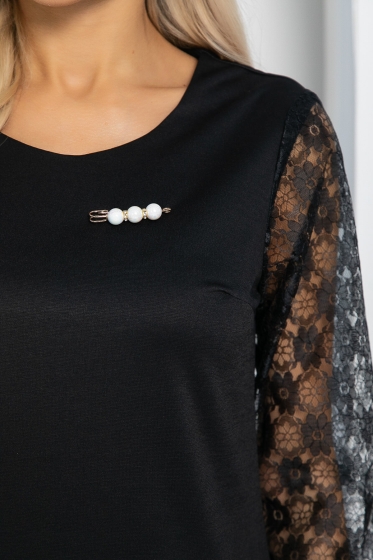 Платье Фурия (черное) П11654