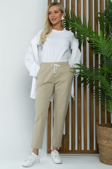 Брюки Мэйзи (бежевые) Б13422-8М