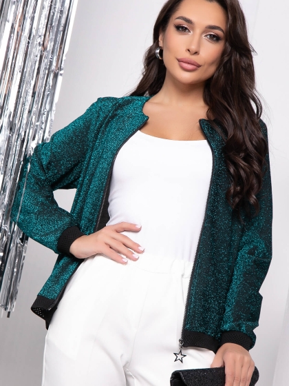 Бомбер "Стар" (бирюза) Б7524