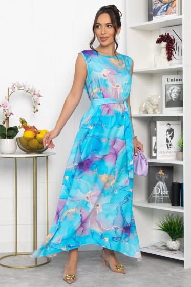 Платье Иниша (голубое) П13923-4М
