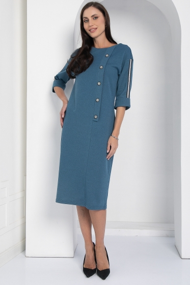 Платье Простота в деталях (джинс) П12622-5