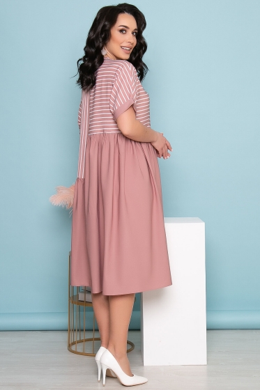 Платье "Милана" (пудра) П3386