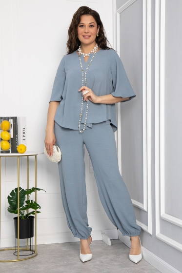 Костюм Летняя соната (серо-голубой) К13716-15М