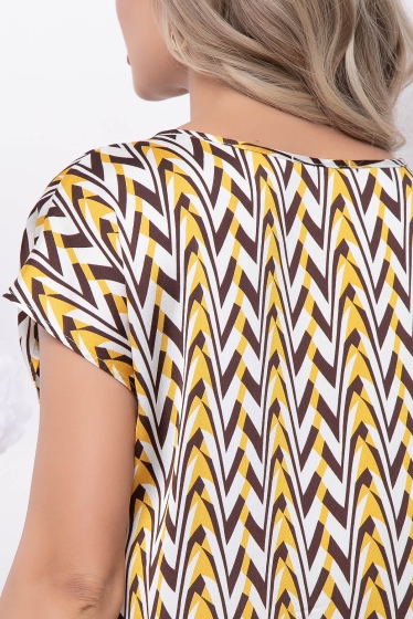 Блуза "Марита" (горчица) Б5860