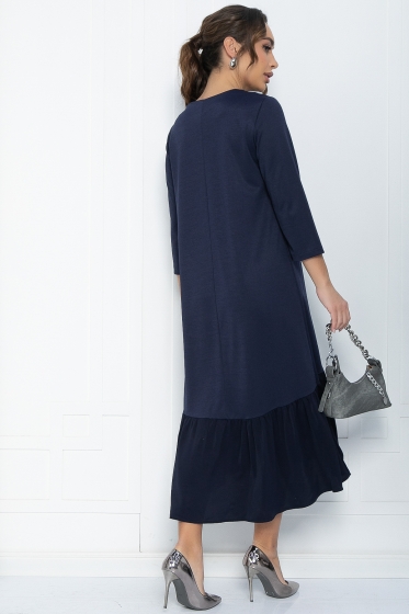 Платье Русалка (синее) П12098