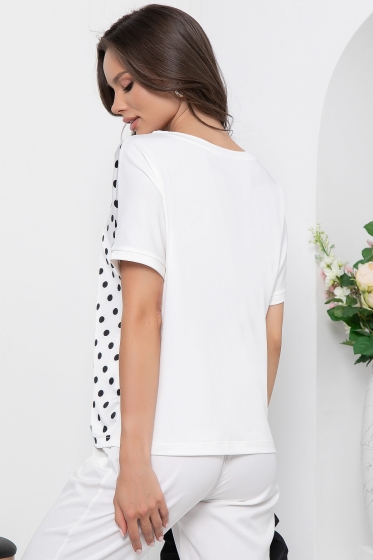 Блуза "Иветта" (горох) НЬЮ Б6094