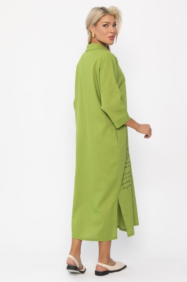 Платье Мирослава (зеленое яблоко) П13702-7М