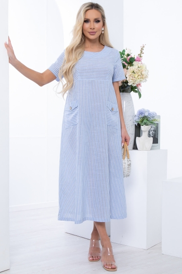 Платье "Сальма" (голубое) П6707