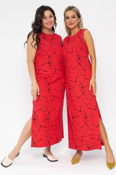 Платье Дария (красное) П13479-1М