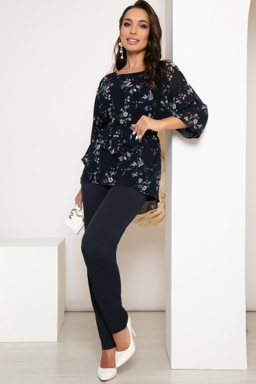 Костюм "Неповторимый шарм" (темно-синий) К3937