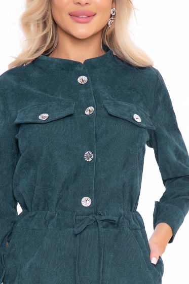 Платье "Сафари" (изумруд) П3071