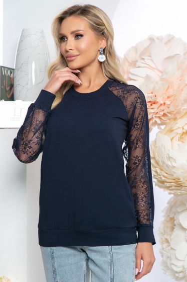 Блуза "Мирэль" (блю) Б5336