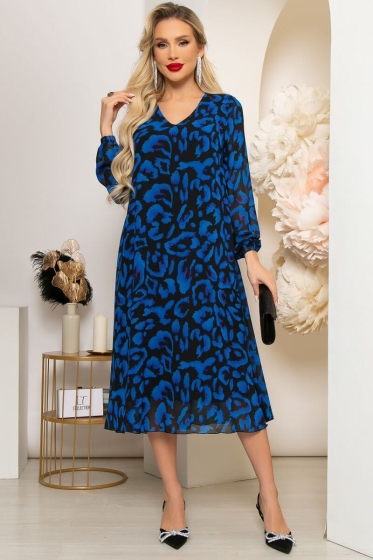 Платье "Волшебная история" (сапфир) П7241