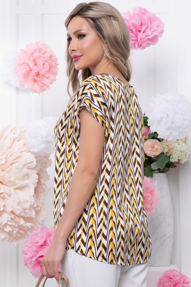 Блуза "Марита" (горчица) Б5860