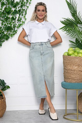 Юбка Мюнхен (голубо-зеленая) Ю13644-4М