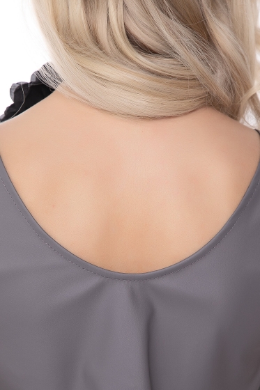 Сарафан из экокожи "Бригитта" (грей) П8101