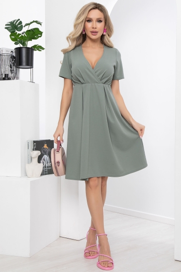 Платье "Жизель" (олива) П5669