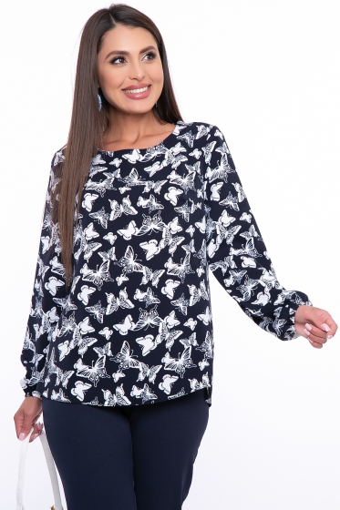 Блуза "Хлоя" (бабочки) Б2672
