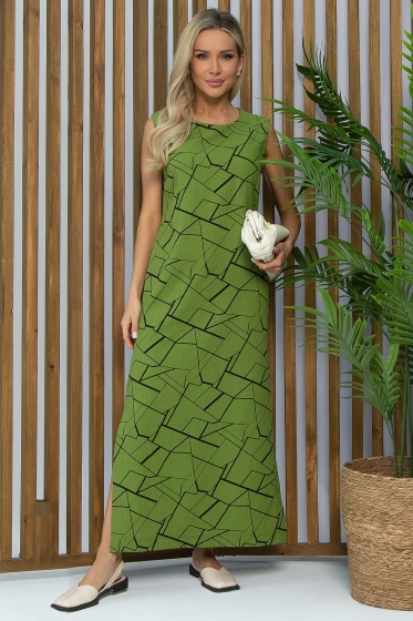 Платье Дария (лайм) П13480-1М
