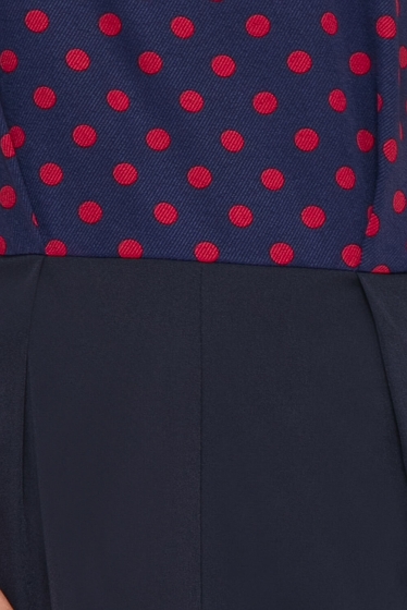 Платье "Неотразимая" (красный горох) П4283