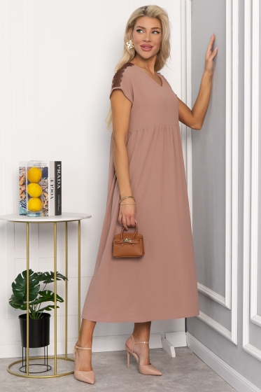 Платье Летние деньки (бежевое) П13650-18М