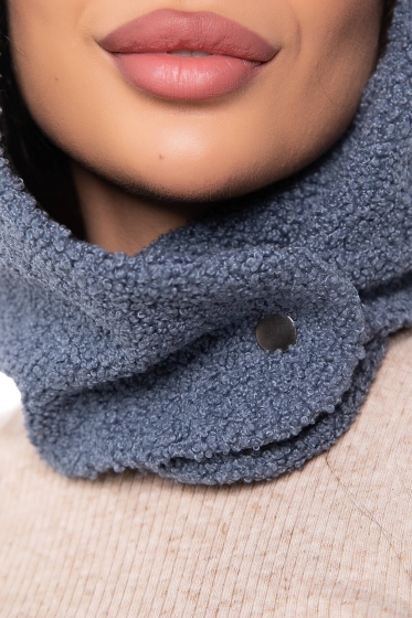 Капюшон-шапка с кнопкой (джинс) КШ1