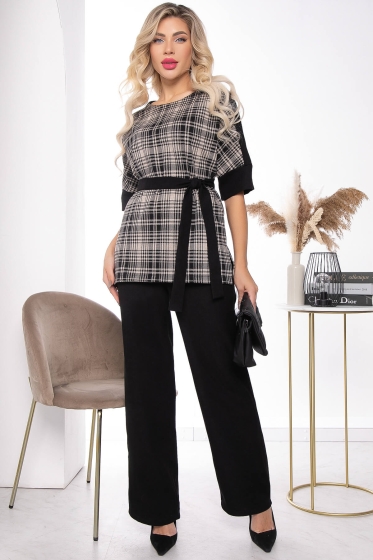Костюм "Пенелопа" (блэк/клетка) К7806