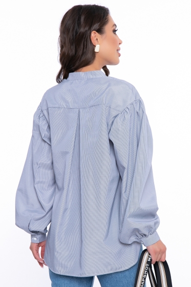 Рубашка с объёмными рукавами "Эльза" (полоска) Б2720