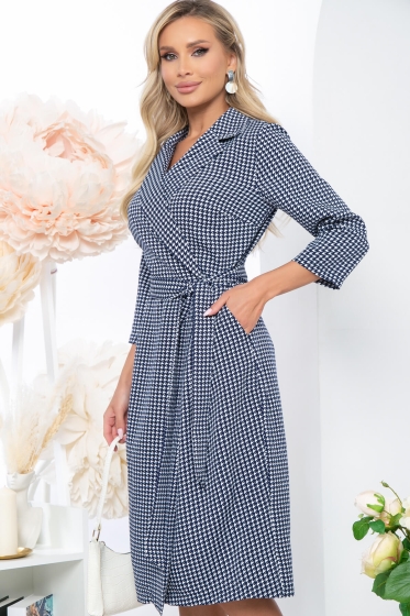 Платье "Эльвина" (гусиная лапка) П5155