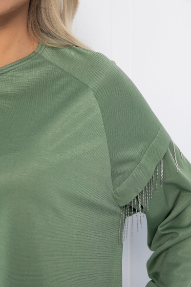 Платье Стелла (оливковое) П12706-5