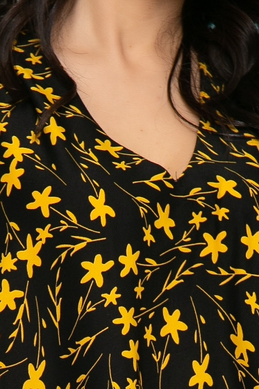 Платье "Нимфа" (желтые цветы) П3604
