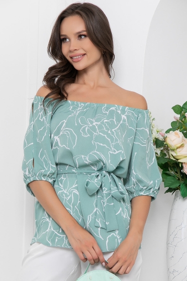 Блуза "Мария" (мята) Б6055