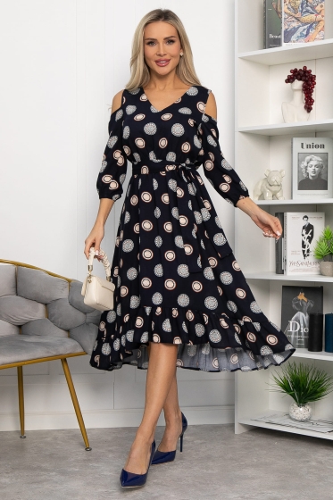 Платье Призма (синее) П13772-10М