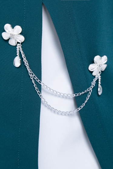 Костюм тройка "Стефания" (грин) К7113