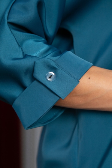 Блуза Шахерезада (бирюзовая) Б14676-18М