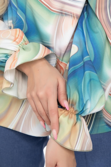 Блуза "Палитра художницы" (мультиколор) Б8457