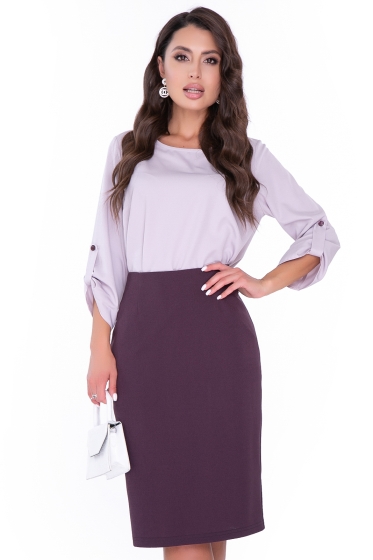 Костюм "Стиль жизни" (розовая пудра, бордо) К2619