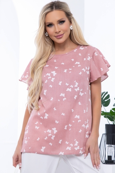 Блуза "Гайана" (пыльная роза) Б6777